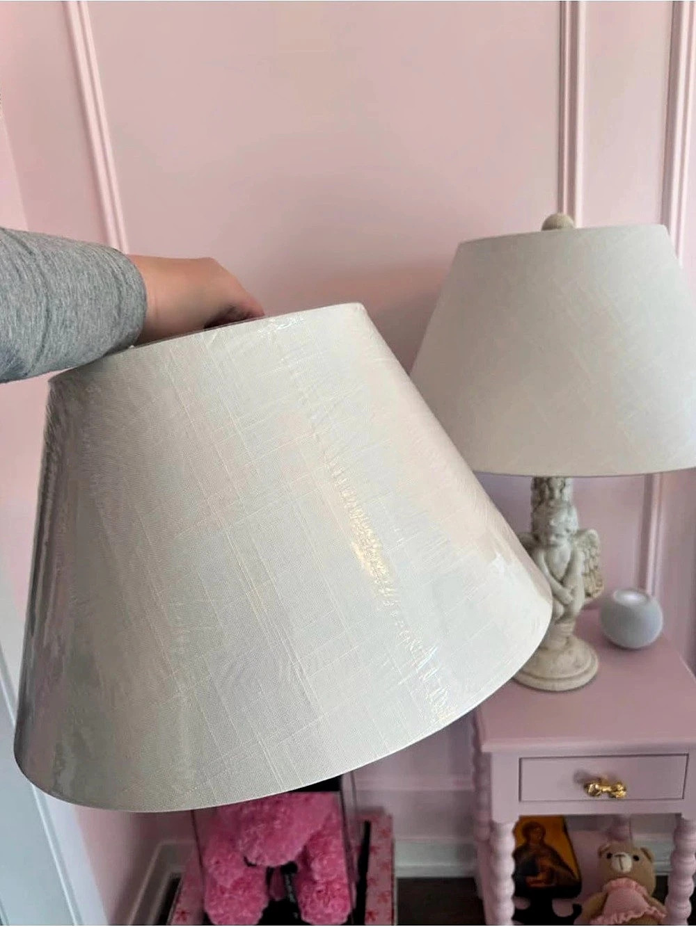 White Drum Lampshade